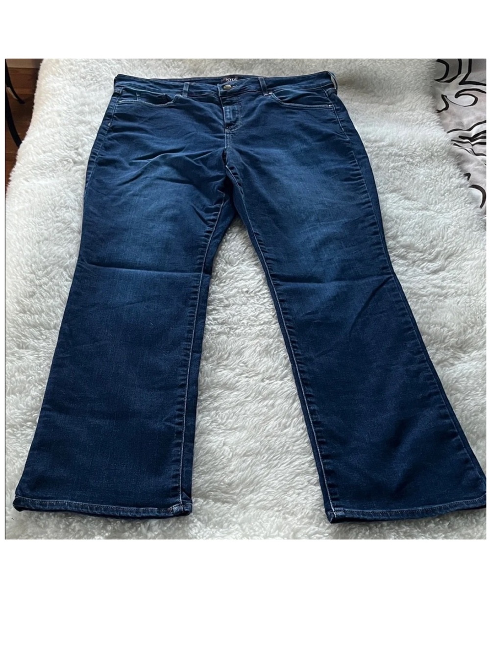 NYDJ Marilyn Straight Dark Blue straight leg Jeans size 16